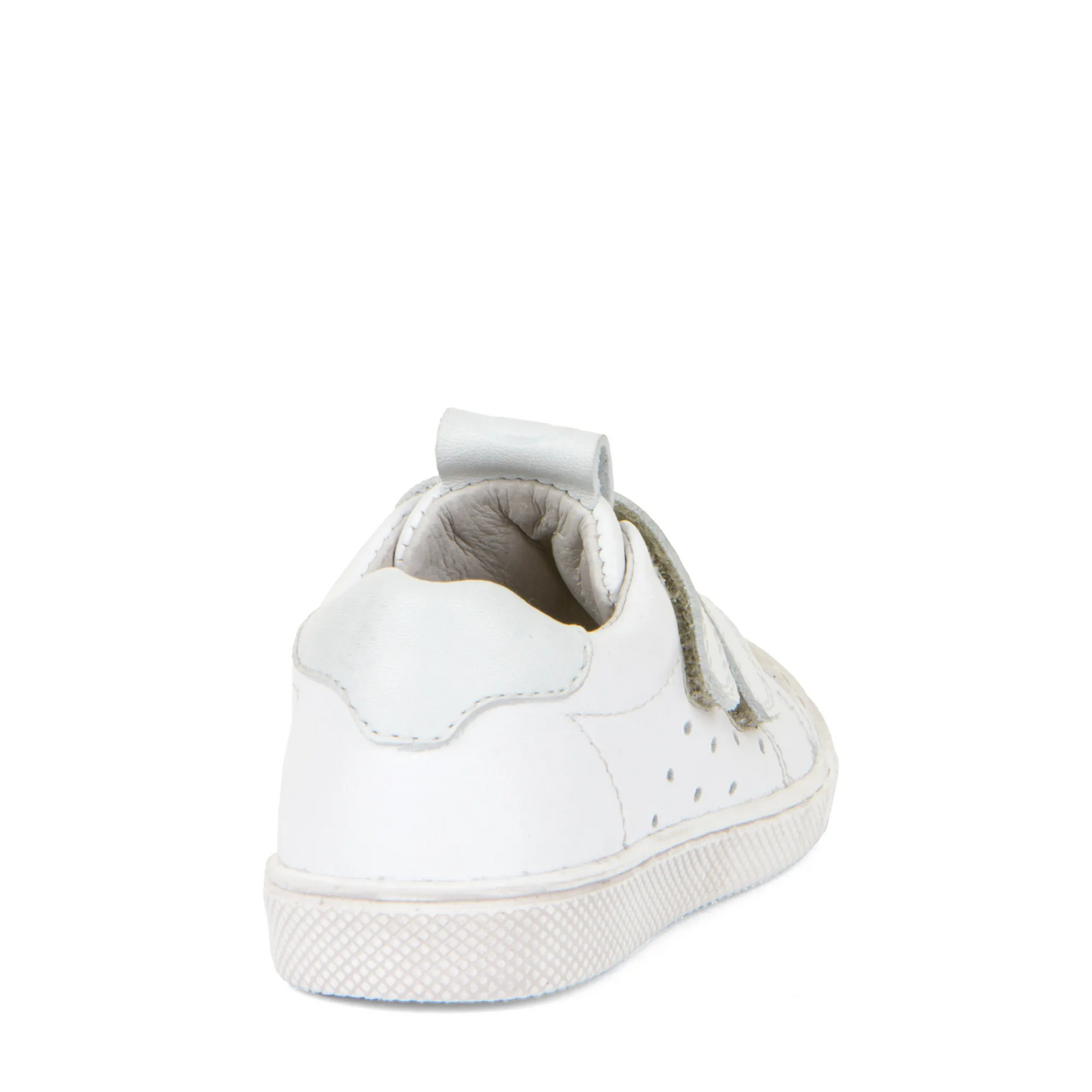 Froddo Boy's and Girl's Rosario Casual Shoes with Hoop and Loop Closure - White