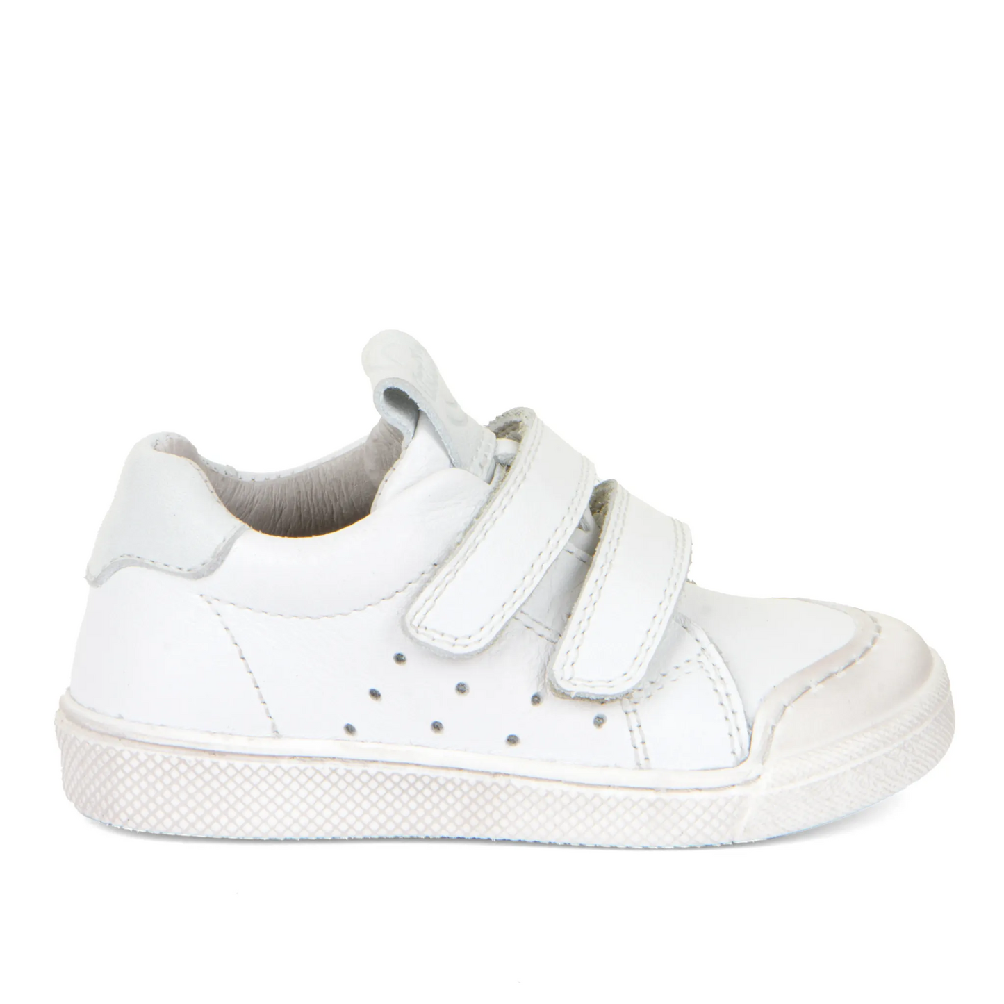 Froddo Boy's and Girl's Rosario Casual Shoes with Hoop and Loop Closure - White